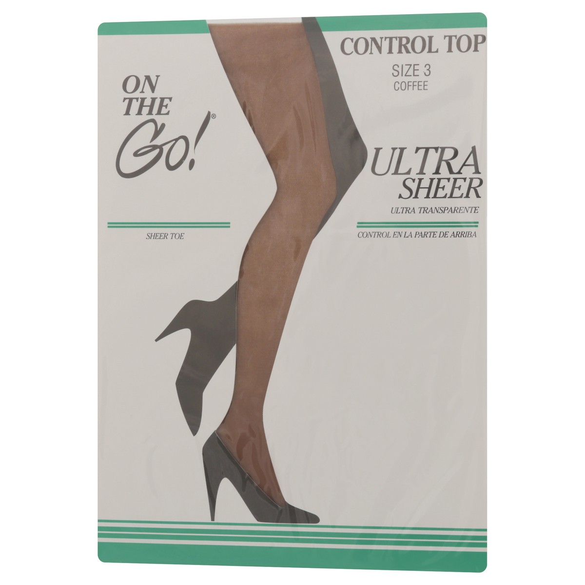 slide 7 of 11, On the Go! Coffee Control Top Sheer Toe Size 3 1 ea, 1 ct