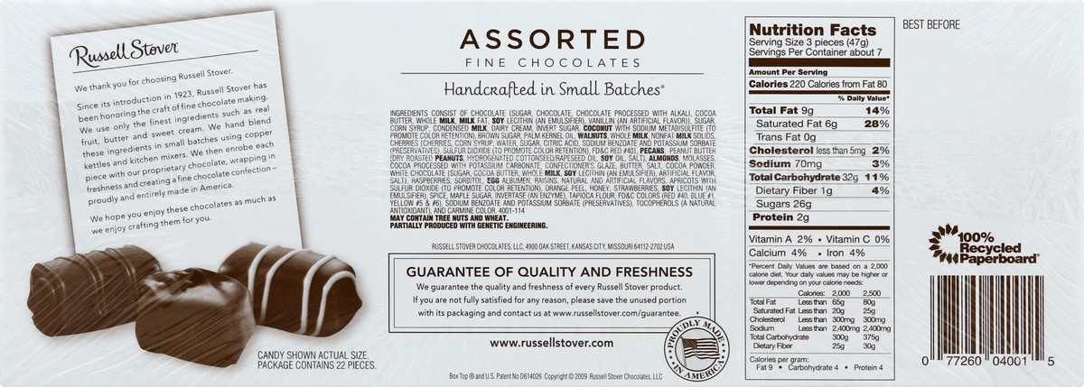 slide 3 of 6, Russell Stover Assorted Fine Chocolates, 12 oz