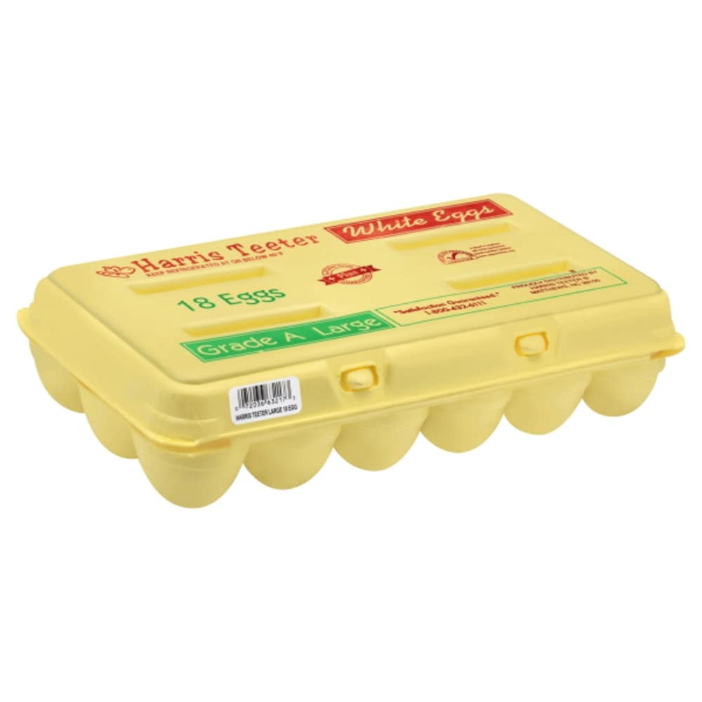 slide 1 of 2, Harris Teeter Large Eggs, 18 ct