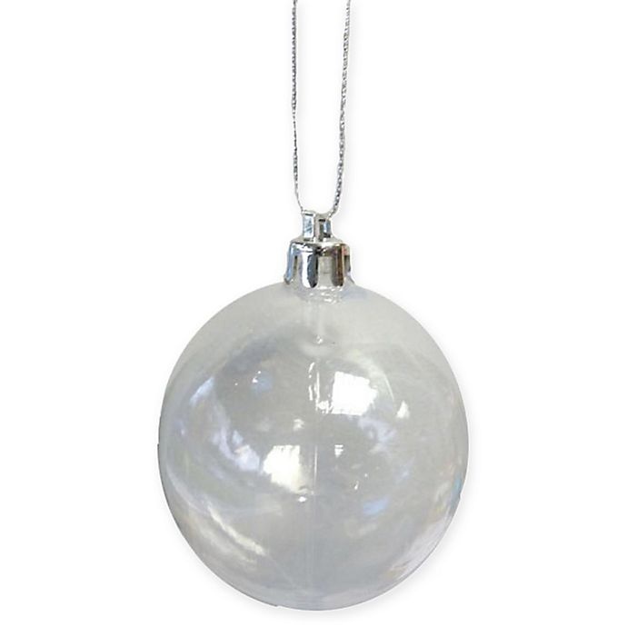 slide 1 of 1, Northlight Shatterproof Christmas Ball Ornaments - Clear, 12 ct