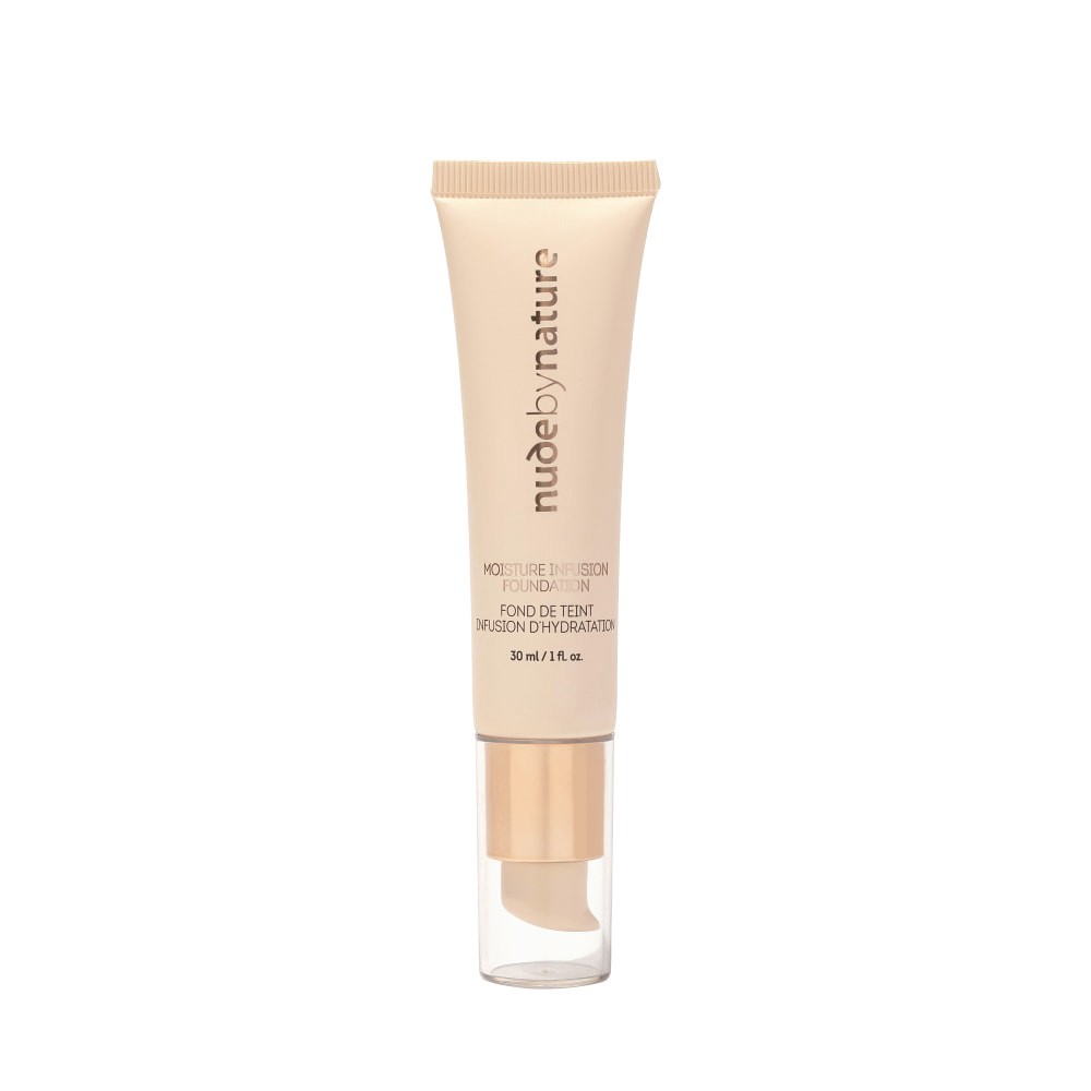 slide 2 of 2, Nude By Nature Moisture Infusion Foundation - N6 Olive, 1 fl oz