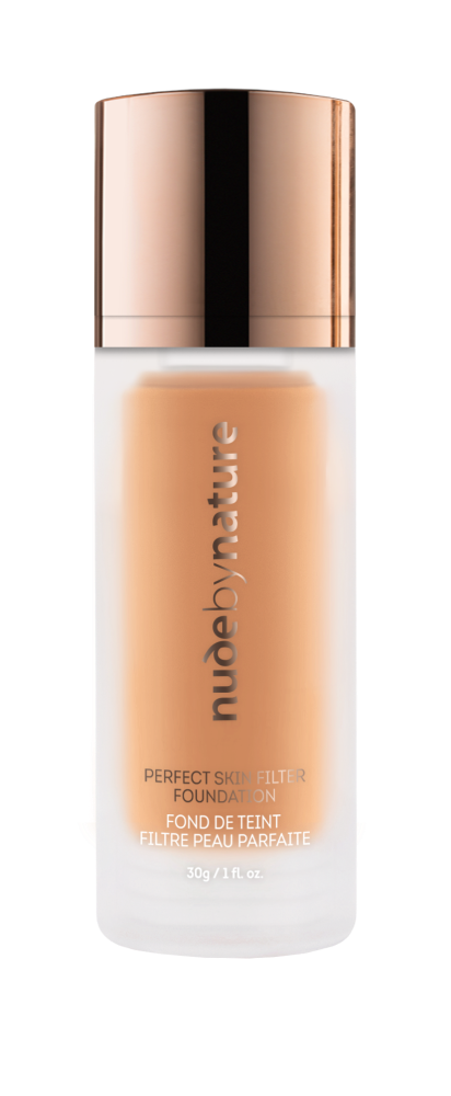 slide 1 of 4, Nude by Nature Perfect Skin Filter Foundation - W8 Classic Tan, 1 fl oz