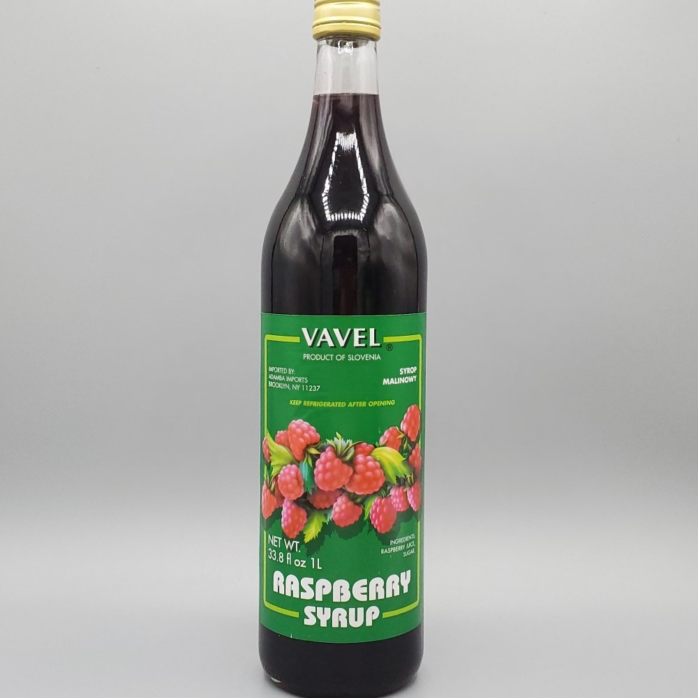 slide 1 of 1, Vavel Raspbry Syrup, 33.8 fl oz