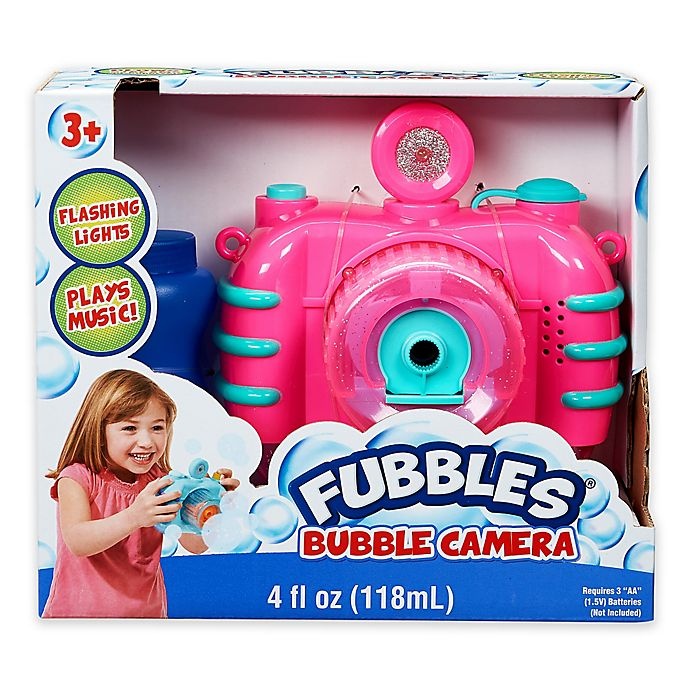 slide 1 of 1, Fubbles Bubble Camera - Pink, 1 ct