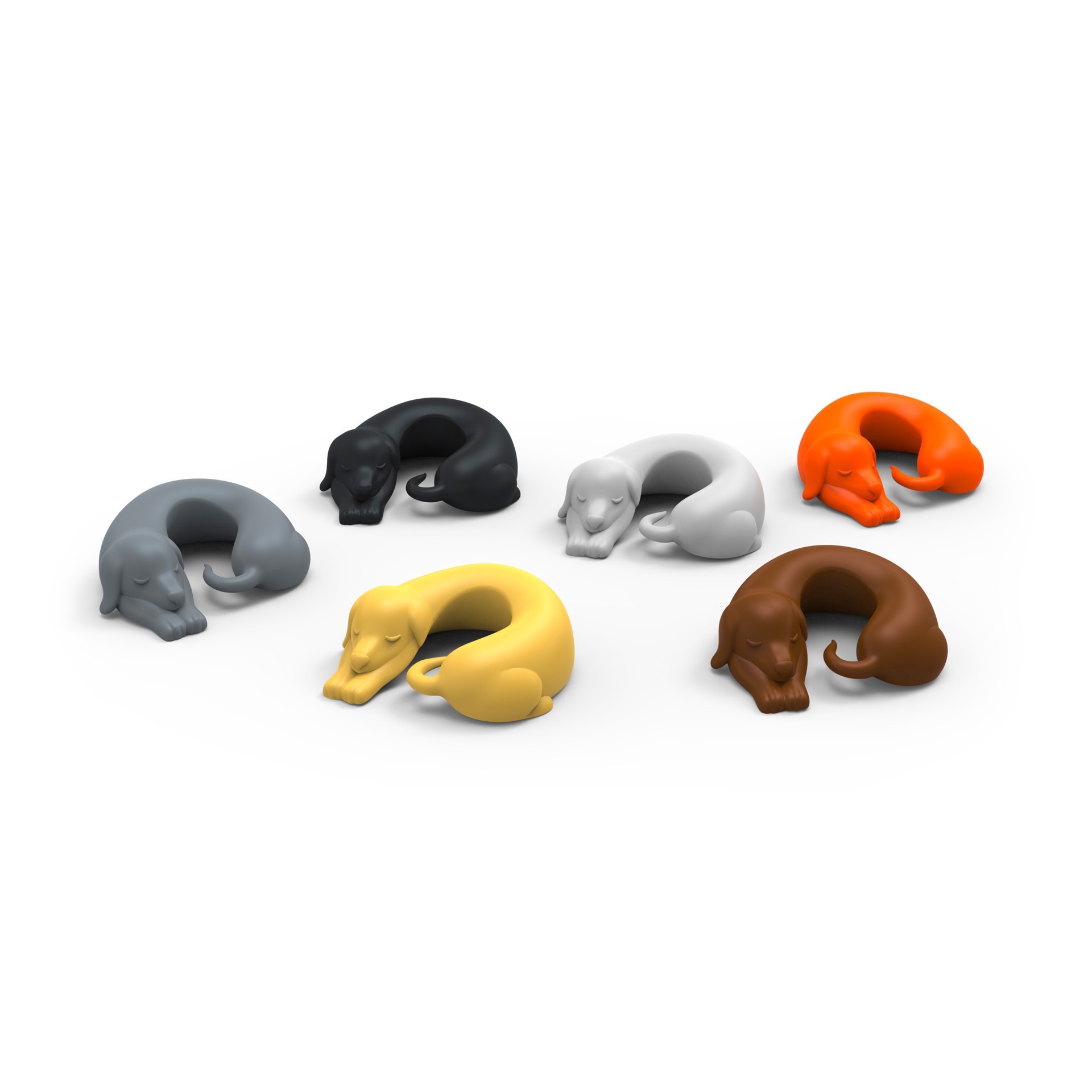 slide 3 of 5, Fred Winer Dogs Wine Markers, 1.5 in x 1.65 in x 0.67 in