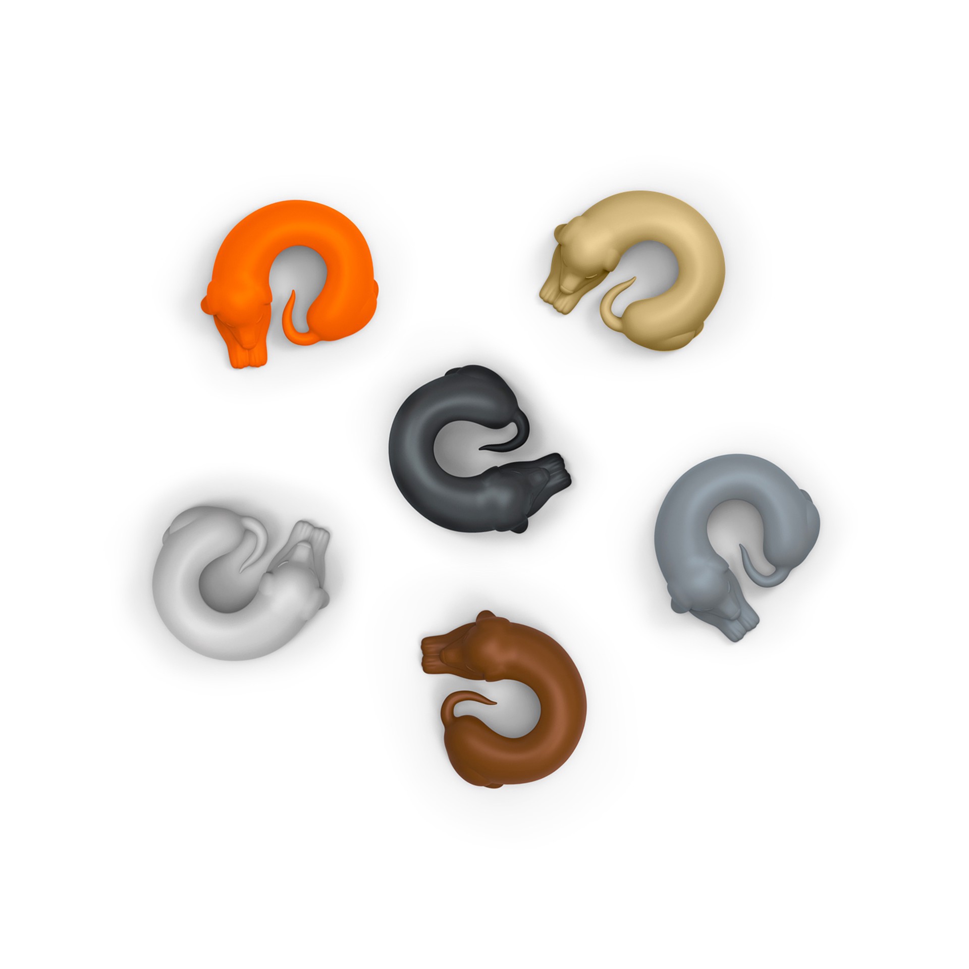 slide 4 of 5, Fred Winer Dogs Wine Markers, 1.5 in x 1.65 in x 0.67 in