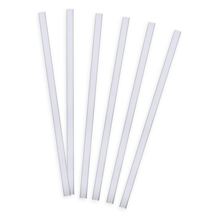 slide 1 of 1, Tervis 11-Inch Straight Drinking Straws - Clear, 6 ct; 11 in