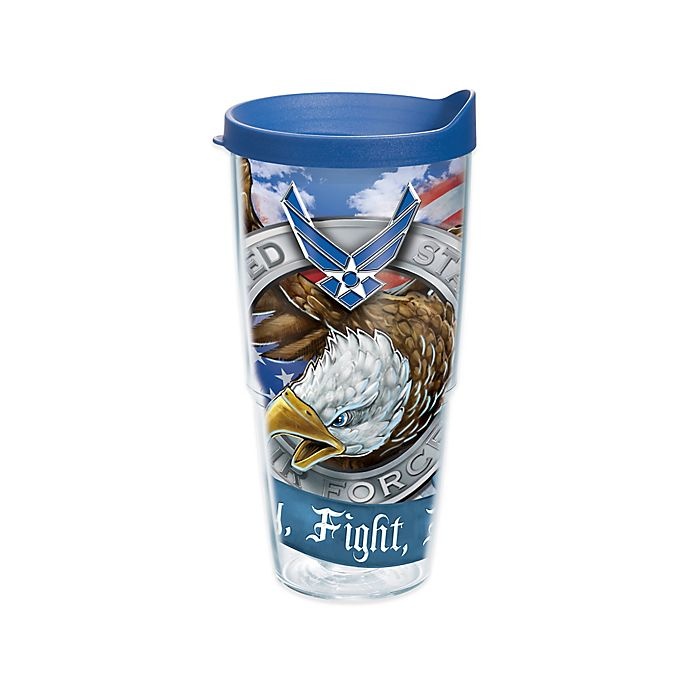 slide 1 of 1, Tervis Air Force Eagle Wrap Tumbler with Lid, 24 oz