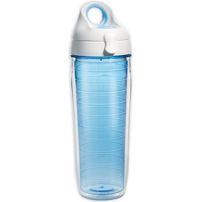 slide 1 of 1, Tervis Water Bottle with Lid - Blue, 24 oz