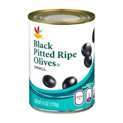 Giant Small Pitted Ripe Black Olives