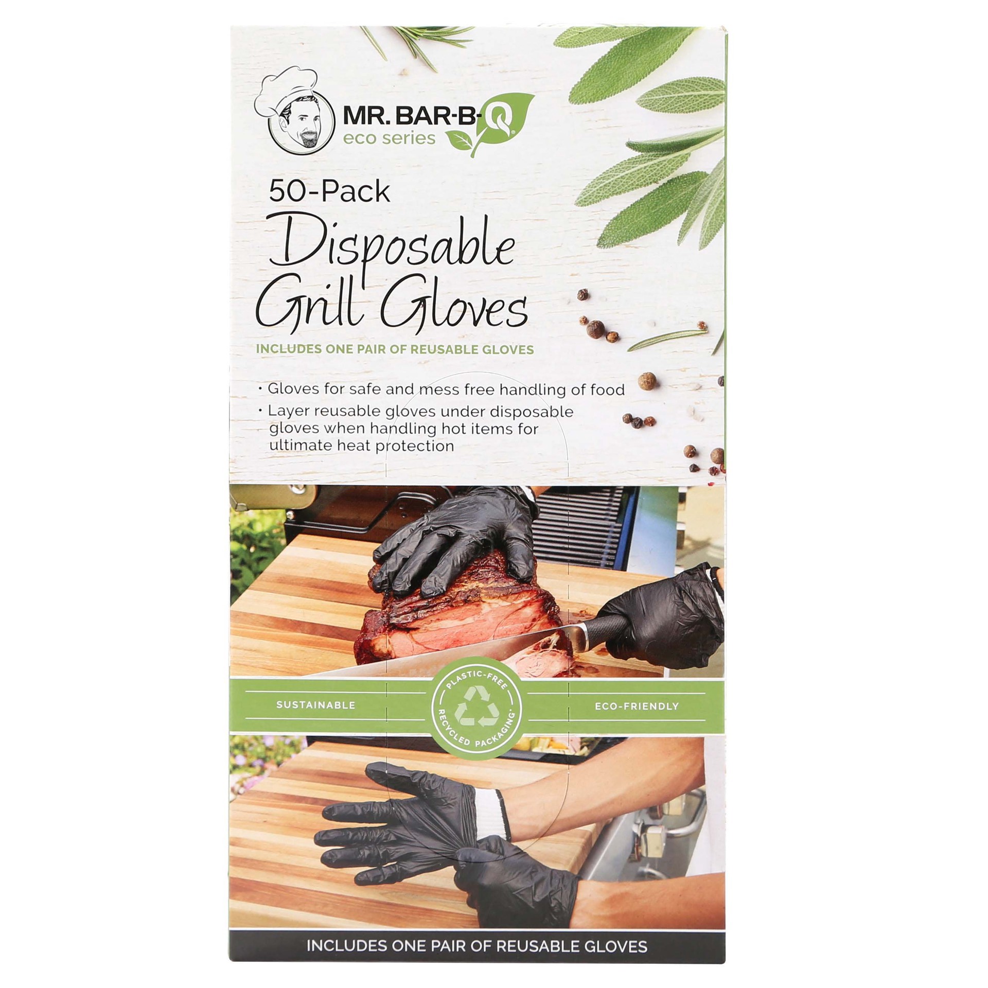 slide 1 of 1, Mr. Bar-B-Q Eco Series Disposable Grill Gloves, 50 ct