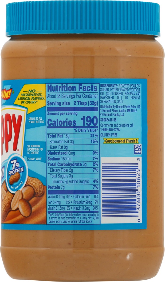 slide 8 of 9, Skippy Creamy Peanut Butter 40 oz, 40 oz