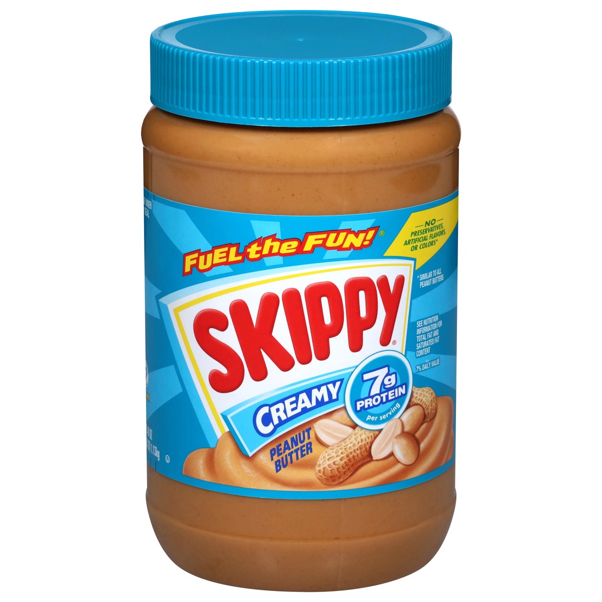 slide 1 of 9, Skippy Creamy Peanut Butter - 40 oz, 40 oz