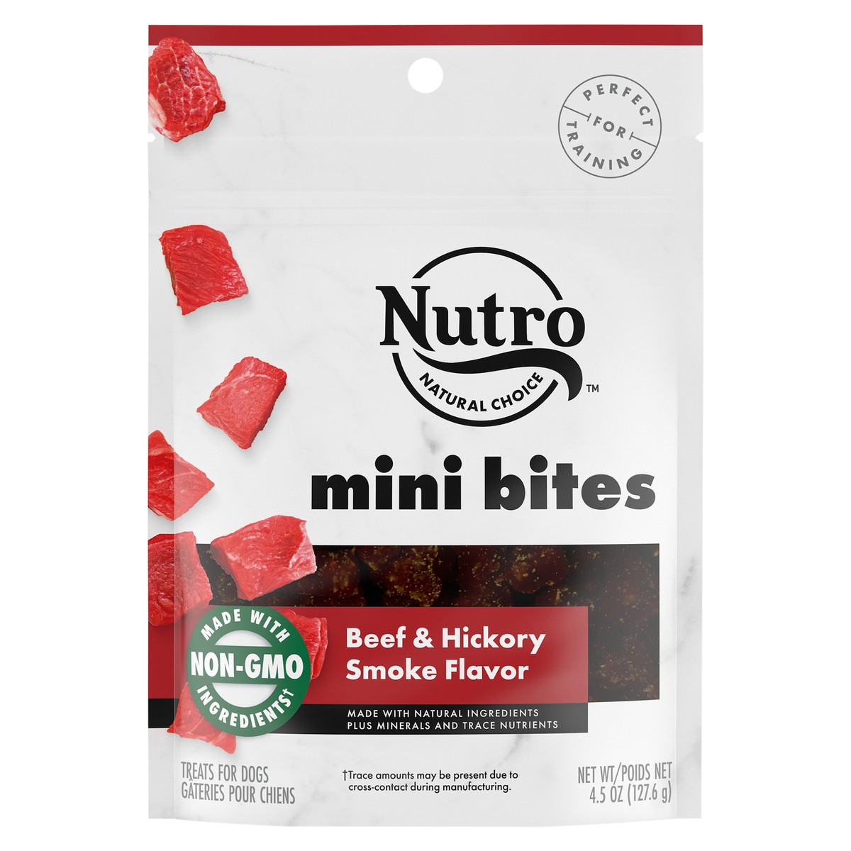 slide 2 of 7, Nutro Mini Bites Beef & Hickory Smoke Flavor Treats for Dogs 4.5 oz, 4.5 oz