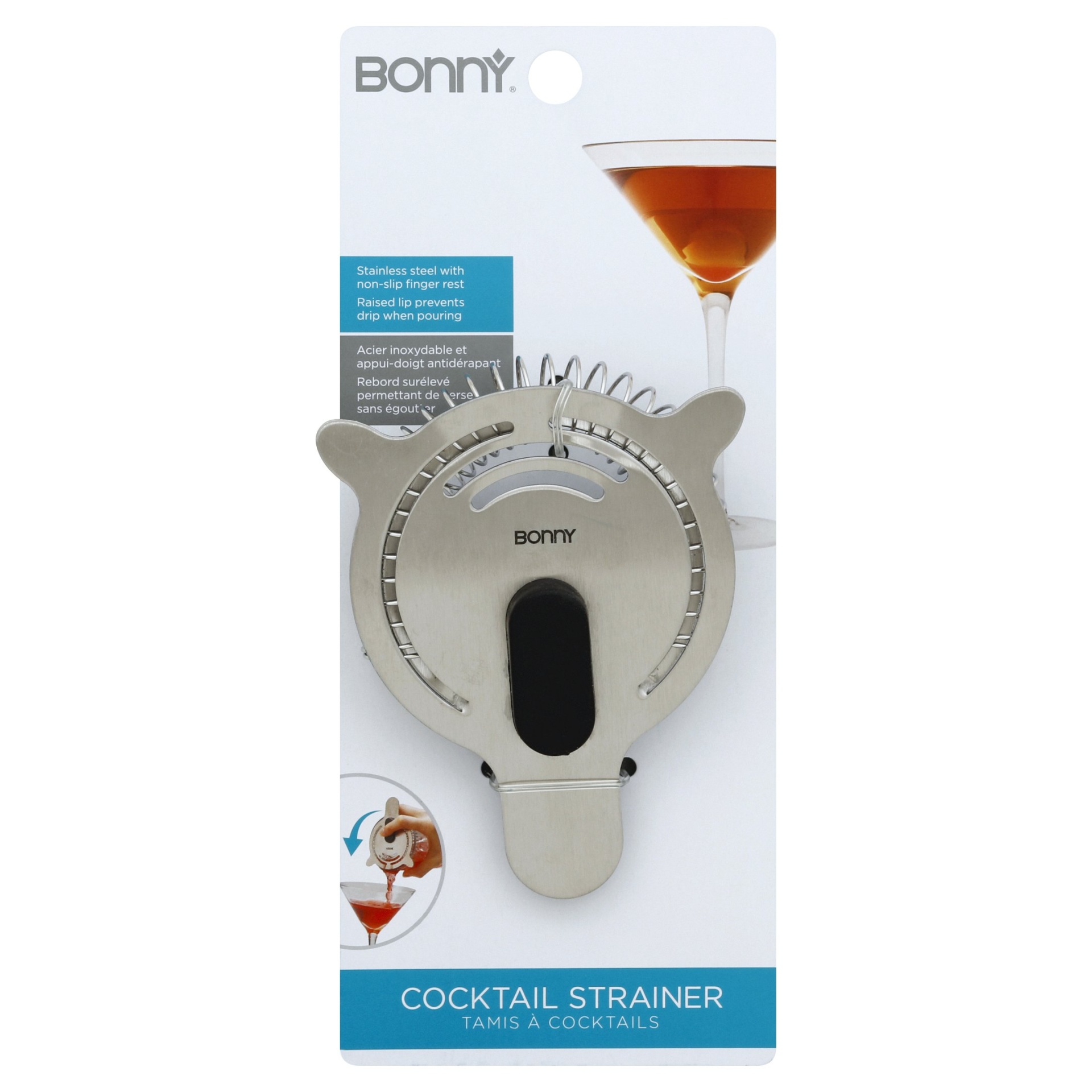 slide 1 of 1, Bonny Bar Cocktail Strainer, 1 ct