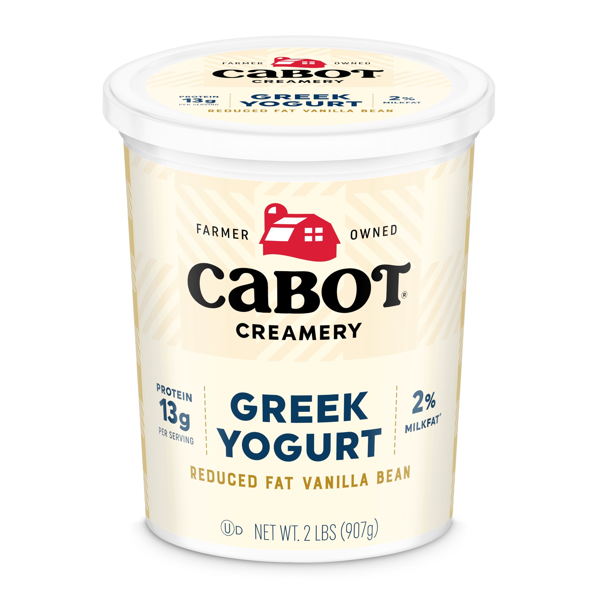 slide 1 of 2, Cabot Creamery Lowfat Vanilla Bean Greek Yogurt 2 lb, 32 oz