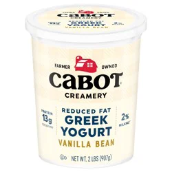Cabot Creamery Lowfat Vanilla Bean Greek Yogurt 2 lb