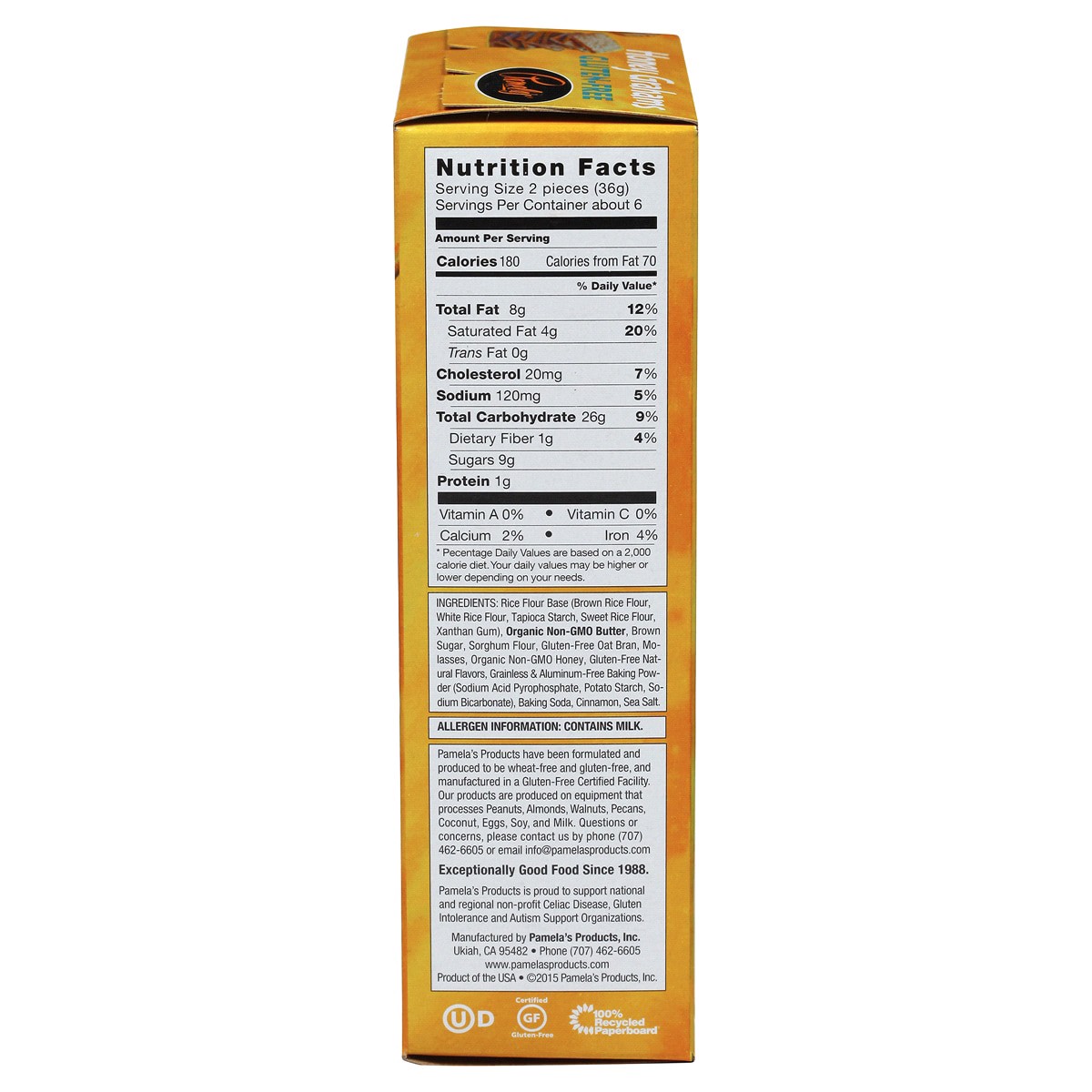 slide 3 of 7, Pamela's Graham Style Honey Grahams Crackers 7.5 oz, 7.5 oz