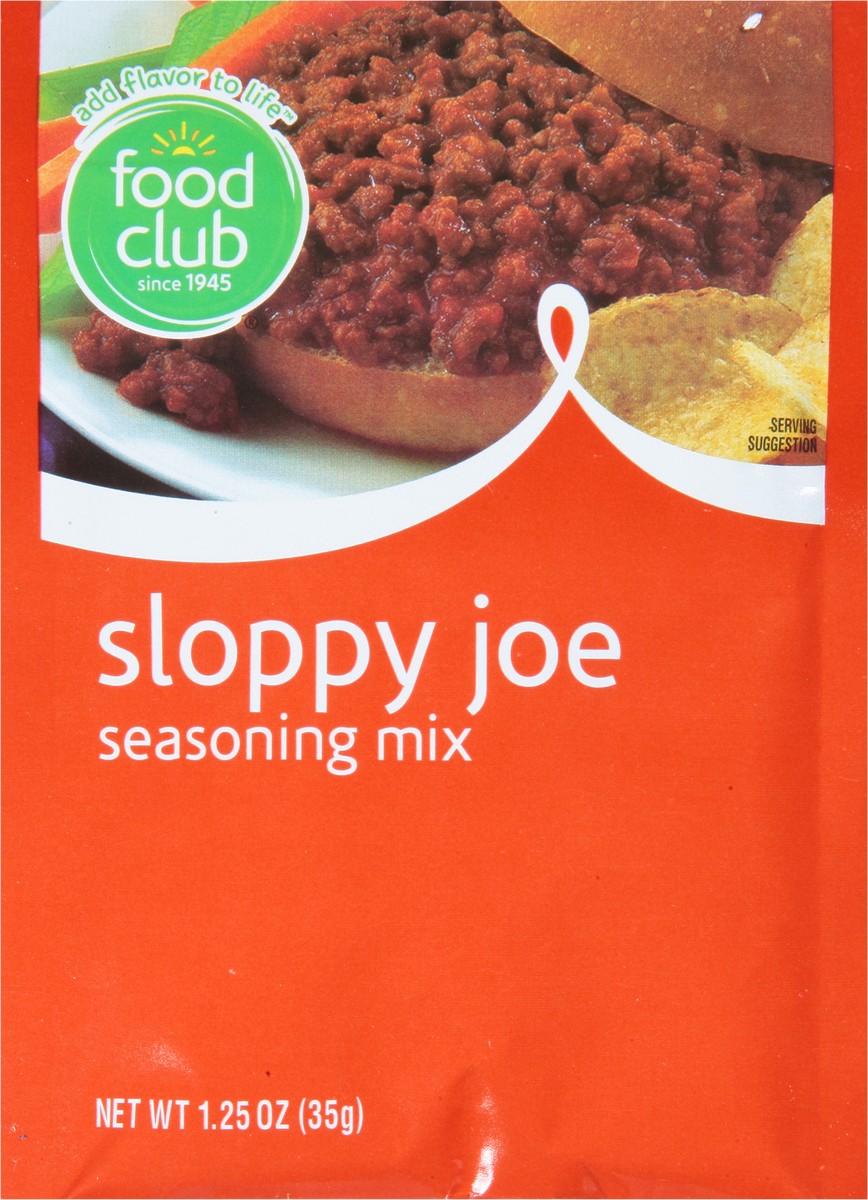 slide 9 of 11, Food Club Sloppy Joe Mix, 1.25 oz