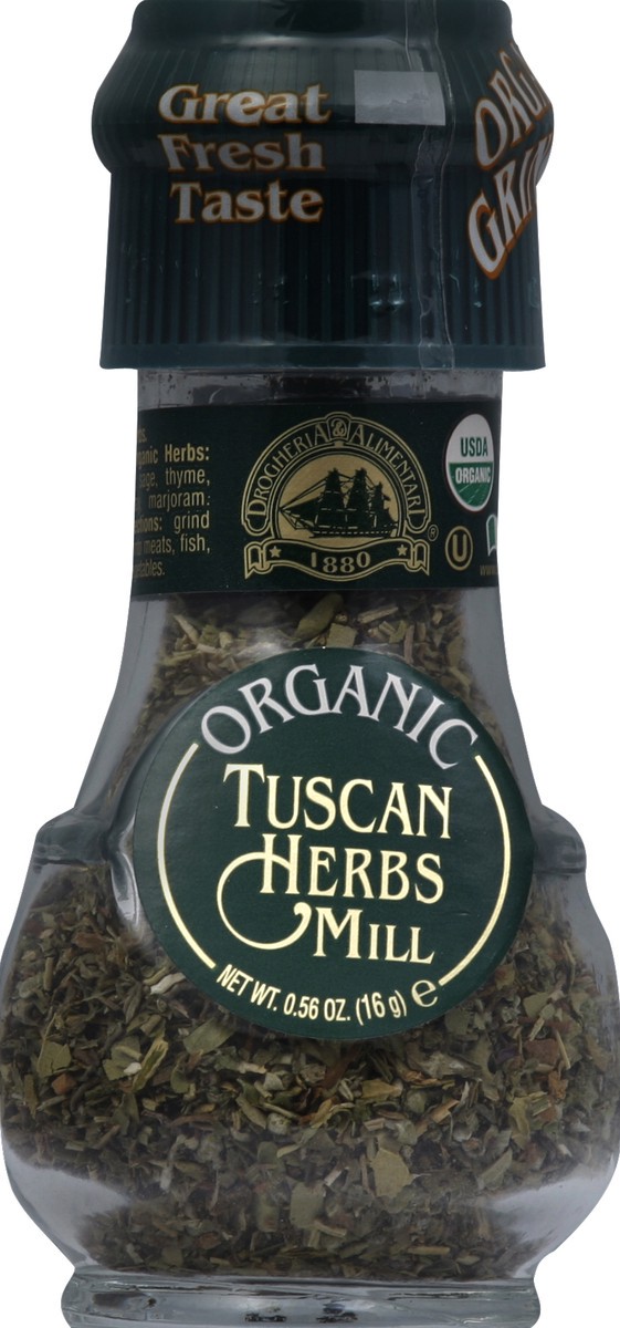 slide 2 of 2, Drogheria & Alimentari Organic Tuscan Herbs Mill, 0.56 oz