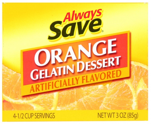 slide 1 of 1, Always Save Orange Gelatin, 3 oz