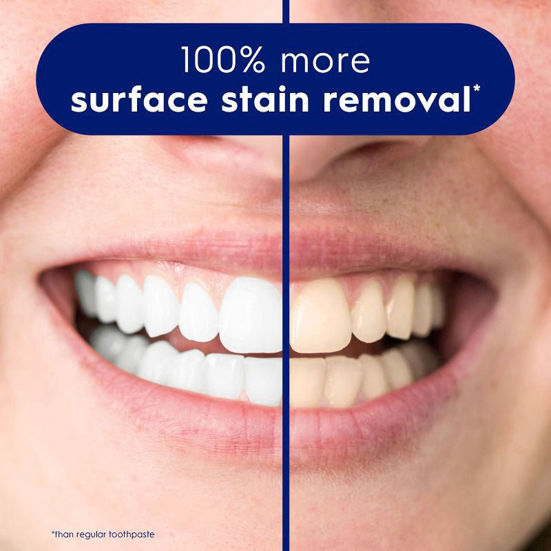 slide 3 of 6, Crest 3D White Brilliance Blast Teeth Whitening Toothpaste, 4.6 oz, Anticavity Fluoride Toothpaste, 100% More Surface Stain Removal, 24 Hour Active Stain Prevention, 4.6 oz