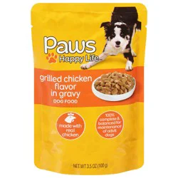 Paws Happy Life Grilled Chicken Flavor In Gravy Dog Food Pouch