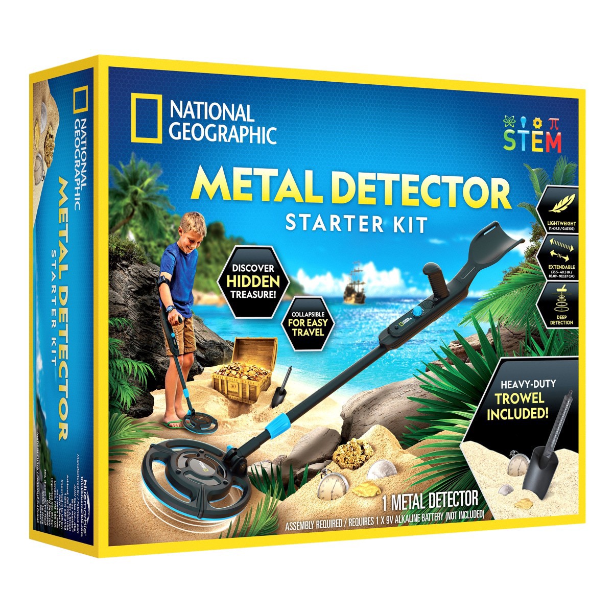 slide 1 of 13, National Geographic Jr. Metal Detector, 1 ct
