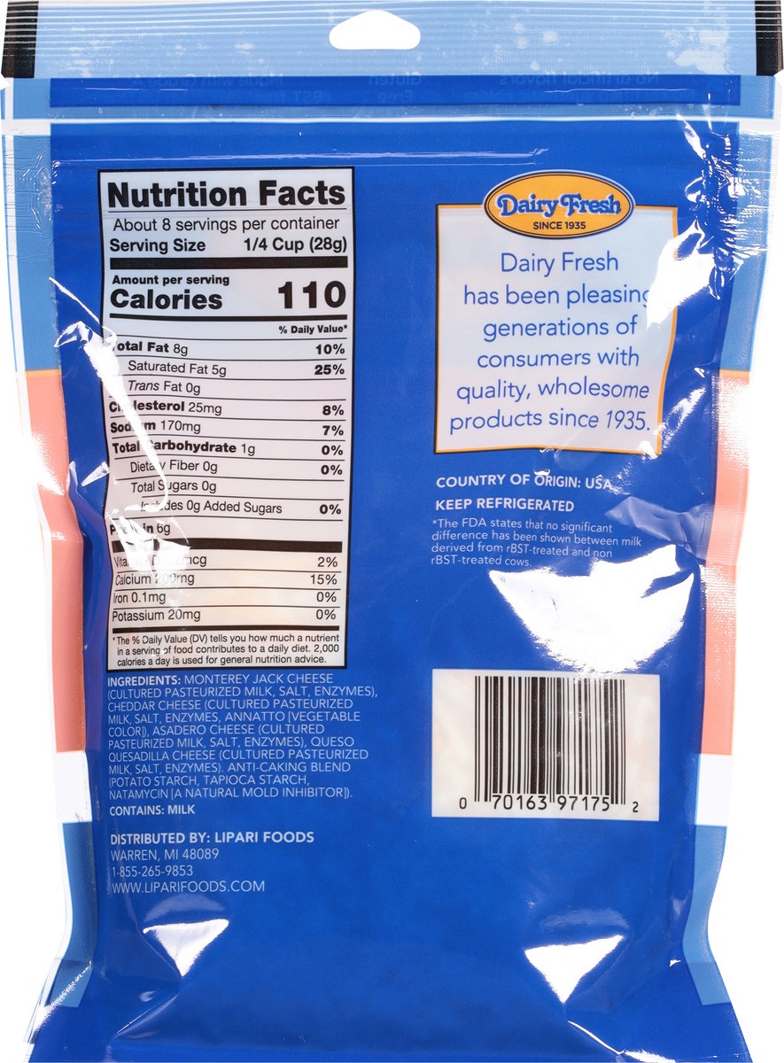 slide 5 of 9, Dairy Fresh Mexican Shredded Cheese 8 oz, 8 oz