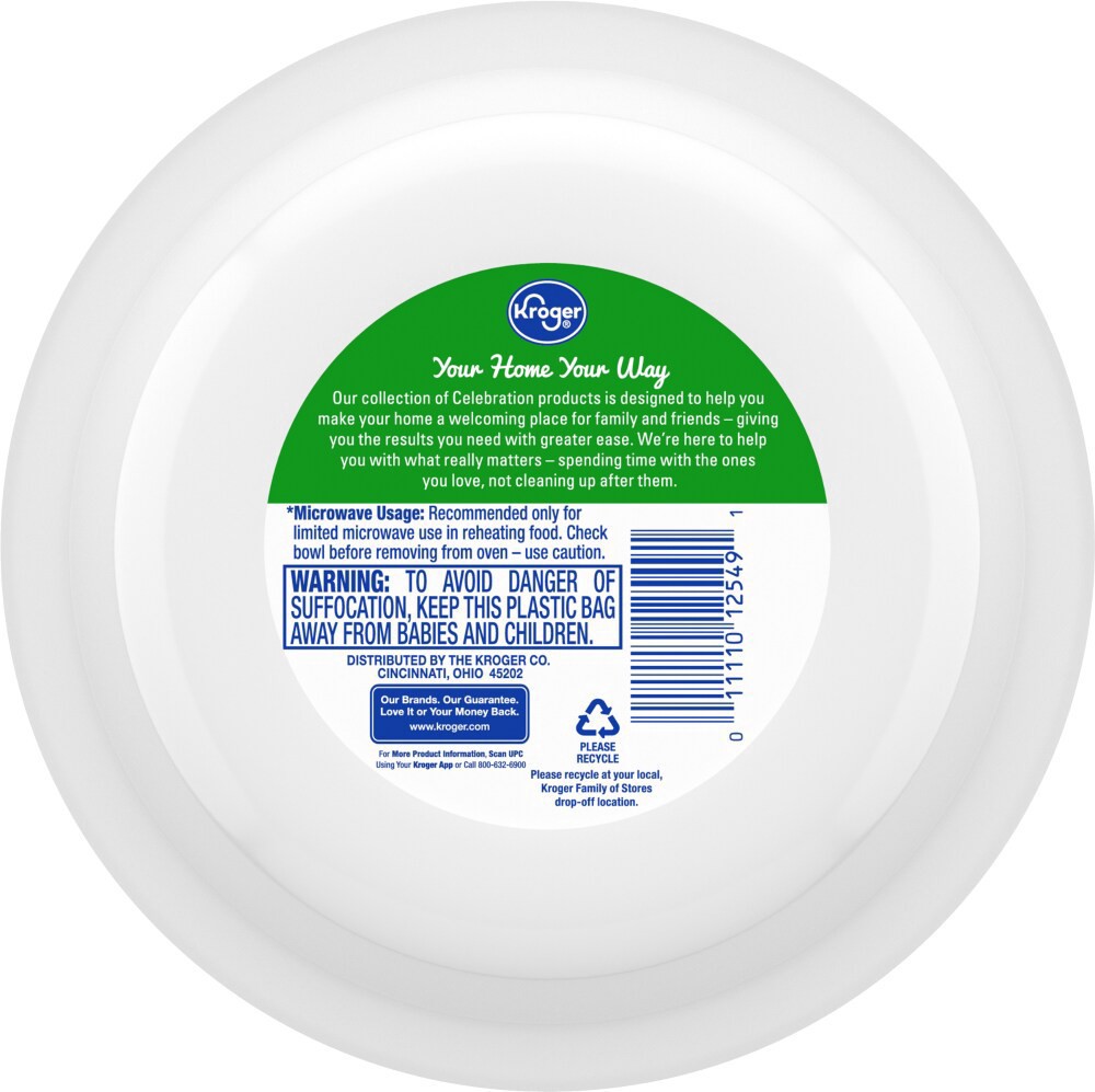slide 2 of 2, Kroger Celebration Heavyweight Paper Bowls, 50 ct