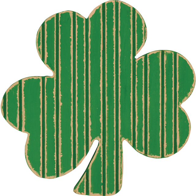 slide 1 of 1, CVS 5ÂH Wood Shamrock Tablepiece, 1 ct