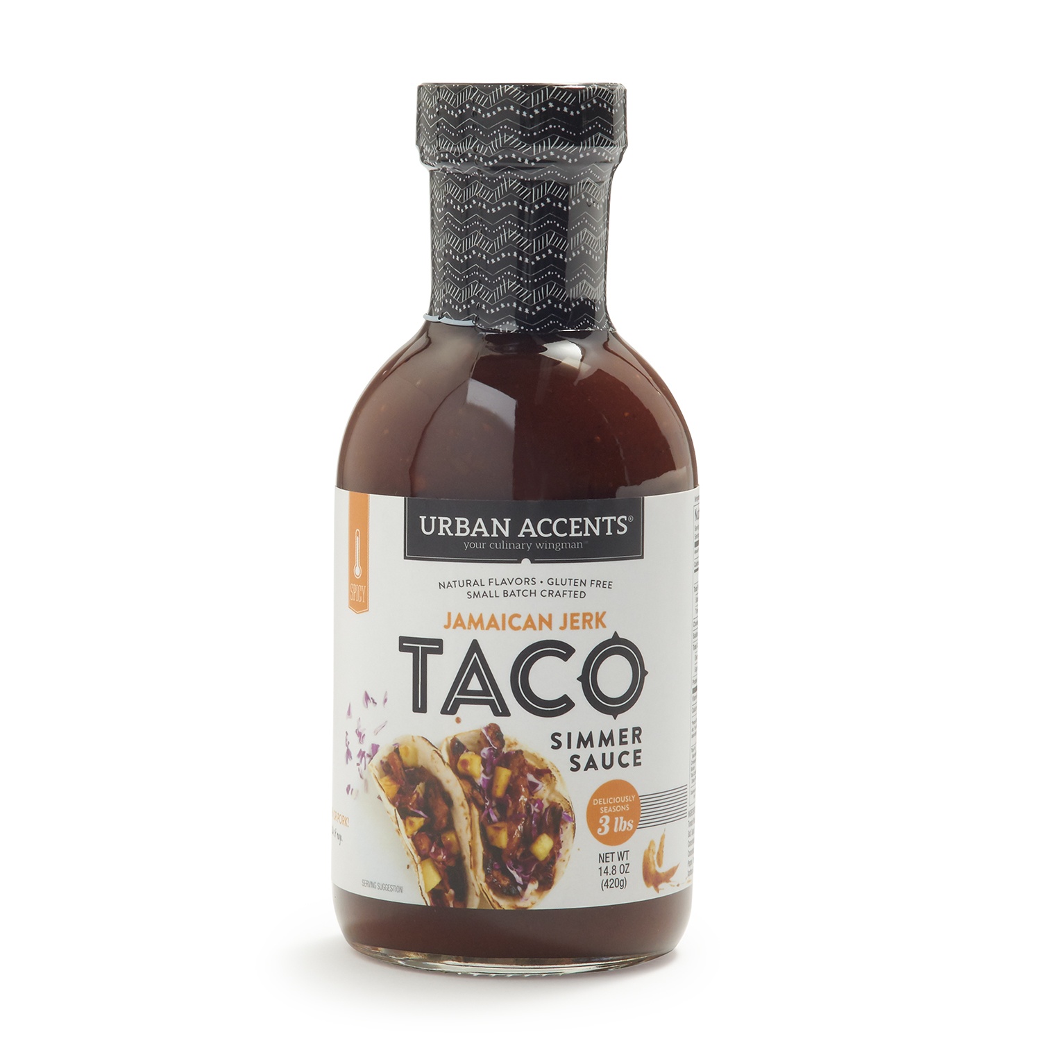 slide 1 of 1, Urban Accents Jamaican Jerk Taco Simmer Sauce, 1 ct