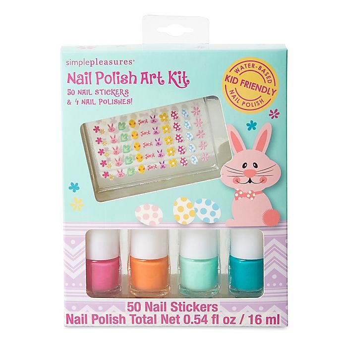 slide 1 of 1, Simple Pleasures Easter Nail Decorating Kit, 54 ct