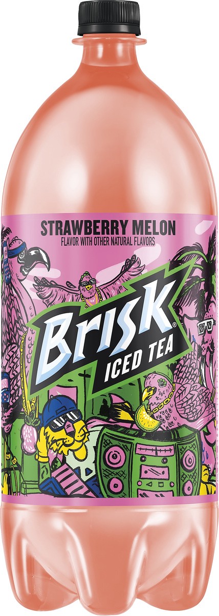 slide 3 of 3, Brisk Strawberry Melon Iced Tea - 2 liter, 2 liter