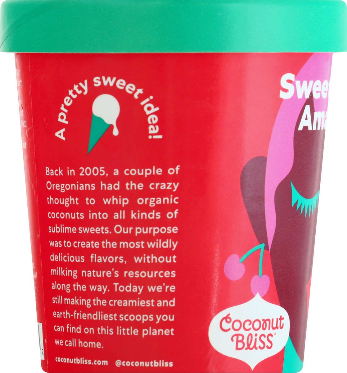 slide 12 of 12, Coconut Bliss Sweet Cherry Amaretto Frozen Dessert 1 pt, 1 pint