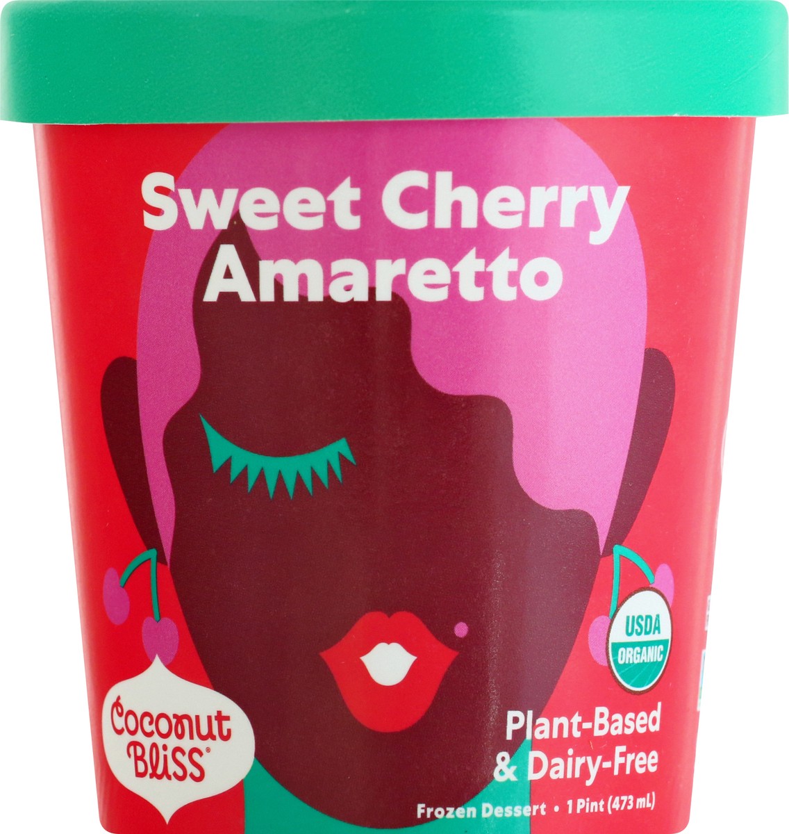 slide 6 of 12, Coconut Bliss Sweet Cherry Amaretto Frozen Dessert 1 pt, 1 pint
