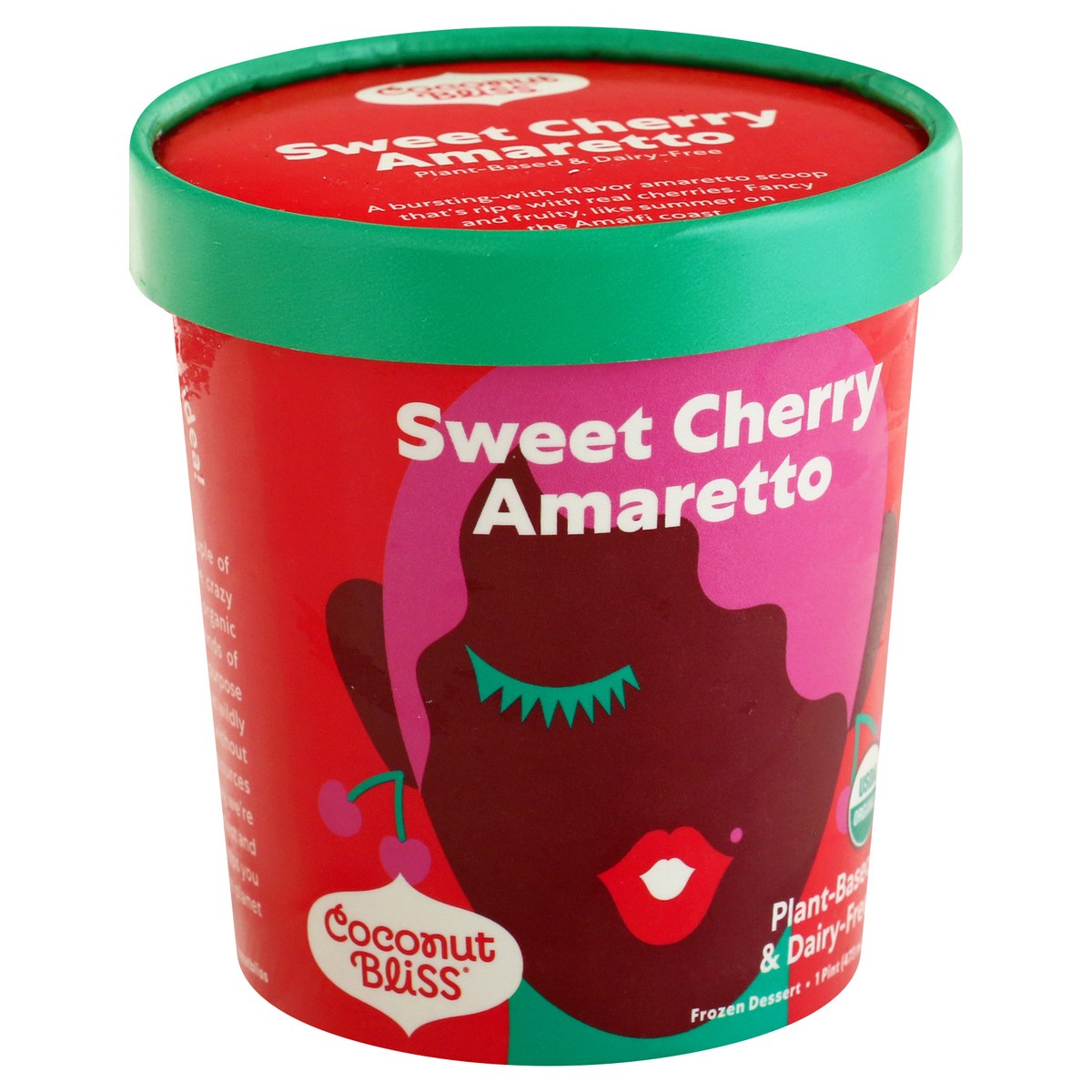 slide 7 of 12, Coconut Bliss Sweet Cherry Amaretto Frozen Dessert 1 pt, 1 pint