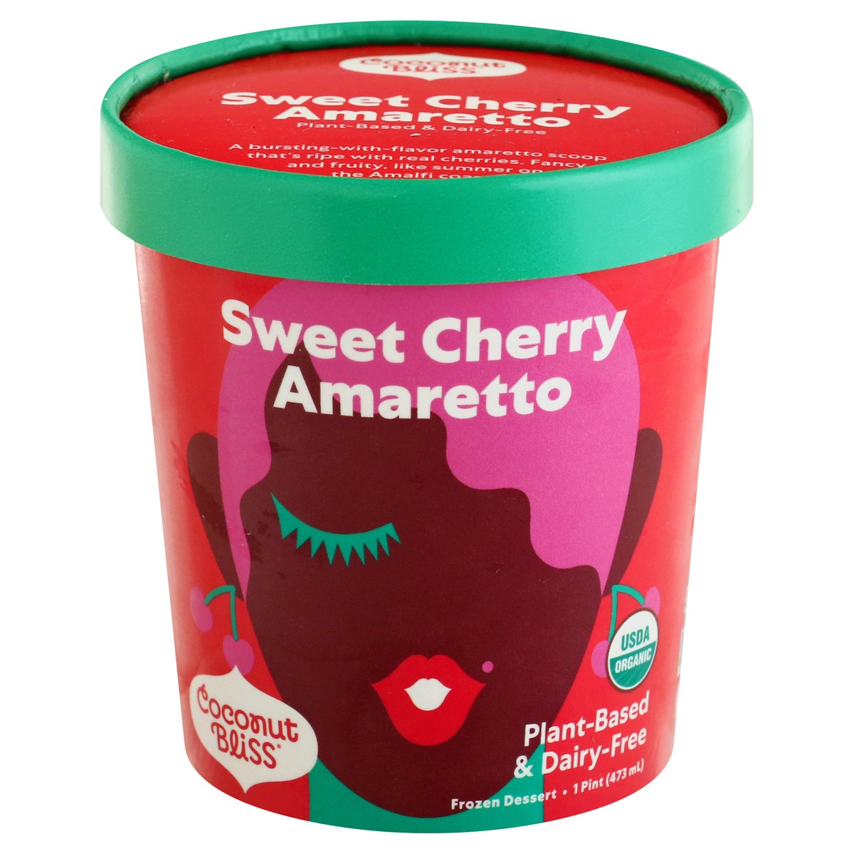 slide 8 of 12, Coconut Bliss Sweet Cherry Amaretto Frozen Dessert 1 pt, 1 pint