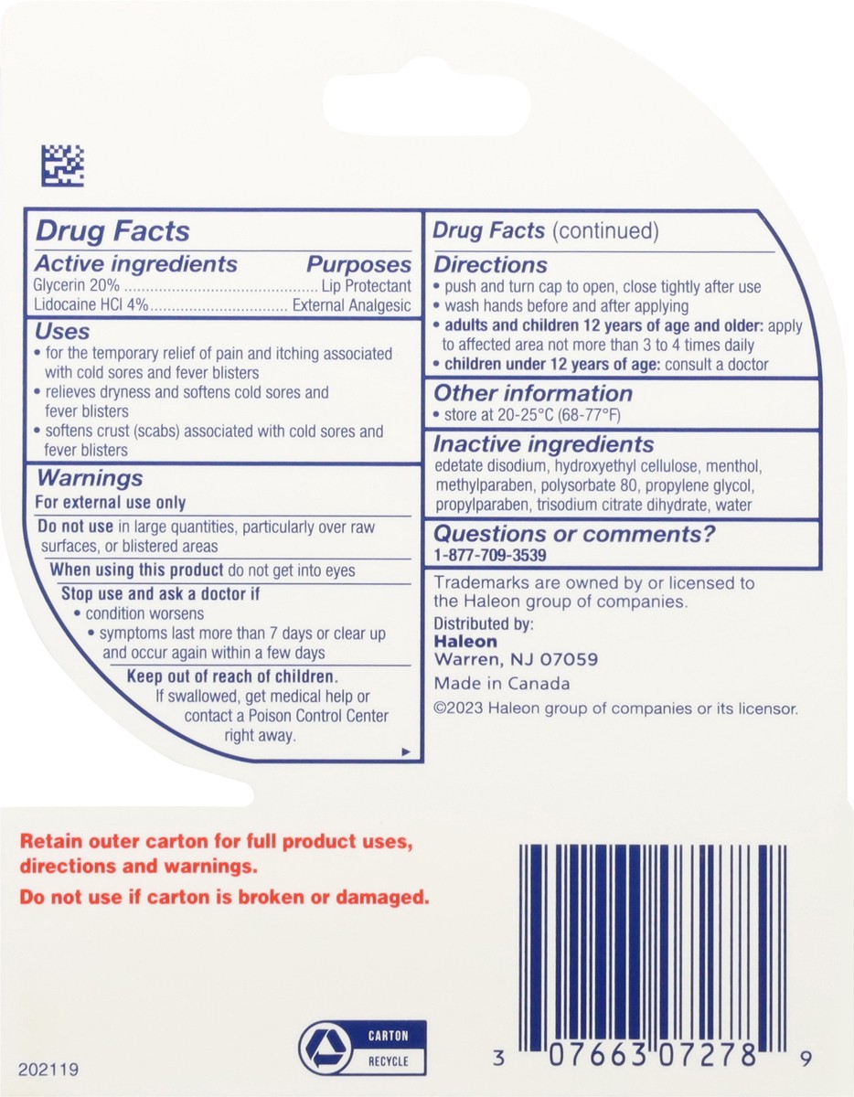 slide 8 of 13, Abreva Rapid Pain Relief 0.10 oz, 0.1 oz