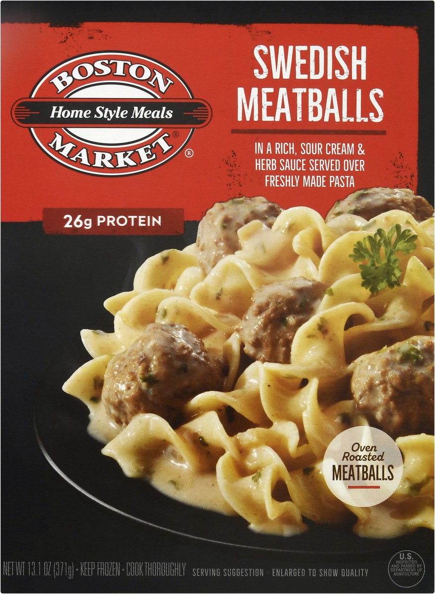 slide 3 of 7, Boston Market Swedish Meatballs, 13.1 oz