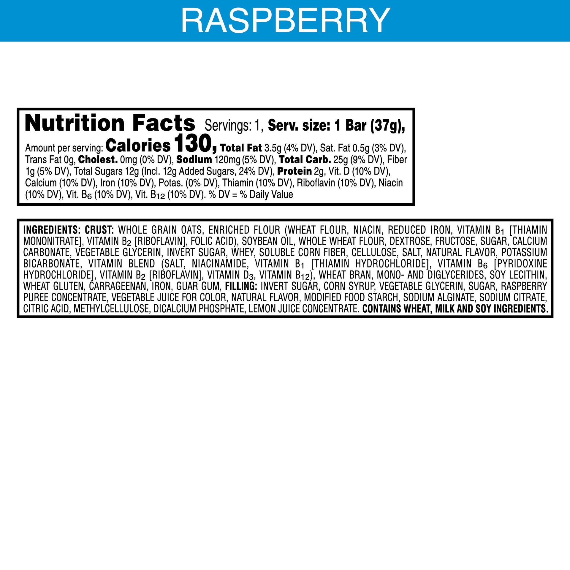 slide 4 of 5, Nutri-Grain Soft Baked Breakfast Bars, Raspberry, 1.3 oz, 1.3 oz