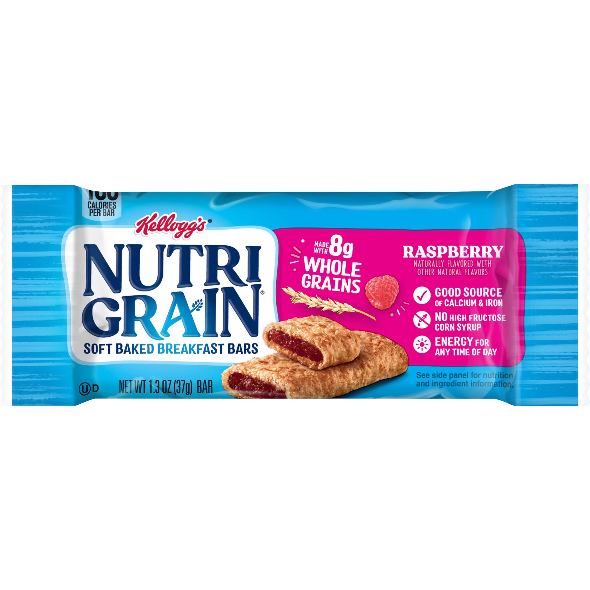 slide 1 of 5, Nutri-Grain Soft Baked Breakfast Bars, Raspberry, 1.3 oz, 1.3 oz