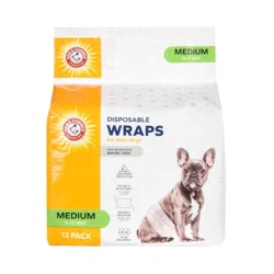 Arm & Hammer Disposable Wraps for Male Dogs - Medium