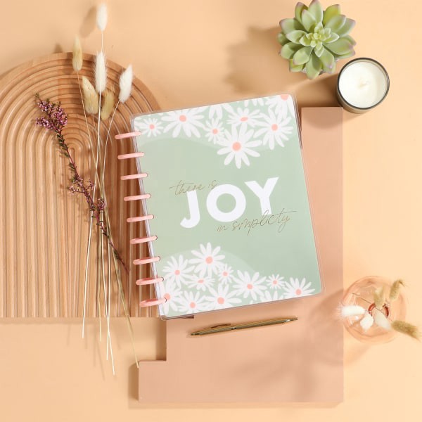slide 7 of 8, 2024 Happy Planner Monthly/Weekly Classic Happy Planner, 7"" X 9-1/4"", Apricot & Sage, January To December, Ppcd12-377, 1 ct