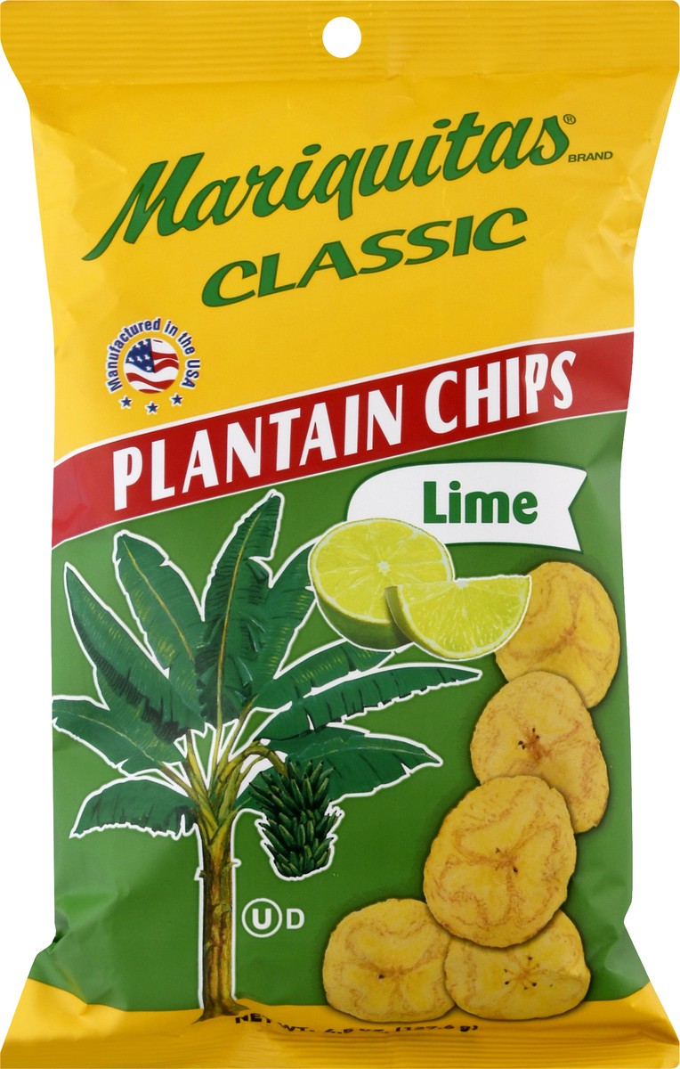 slide 5 of 9, Mariquitas Classic Plantain Chips Lime Flavored (Bag), 4.5 oz