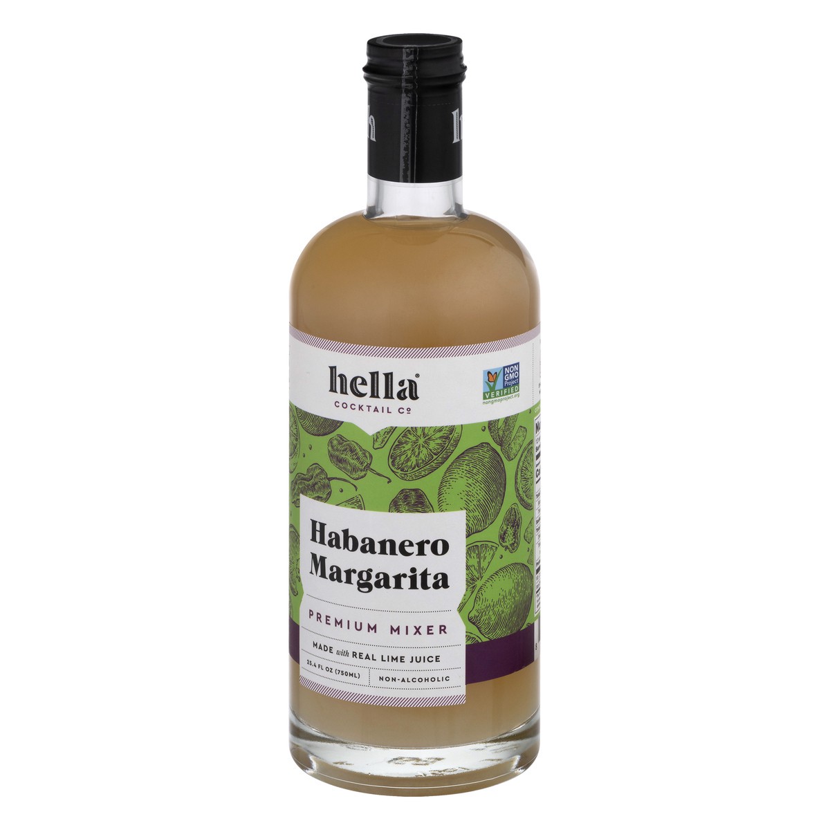 slide 7 of 9, Hella Cocktail Co. Non-Alcoholic Premium Mixer Habanero Margarita 25.4 fl oz, 25.4 fl oz