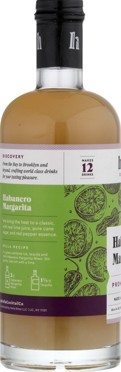 slide 9 of 9, Hella Cocktail Co. Non-Alcoholic Premium Mixer Habanero Margarita 25.4 fl oz, 25.4 fl oz