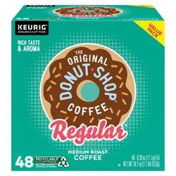 The Original Donut Shop Regular Keurig Single-Serve K-Cup Pods, Medium Roast Coffee, 48 Count