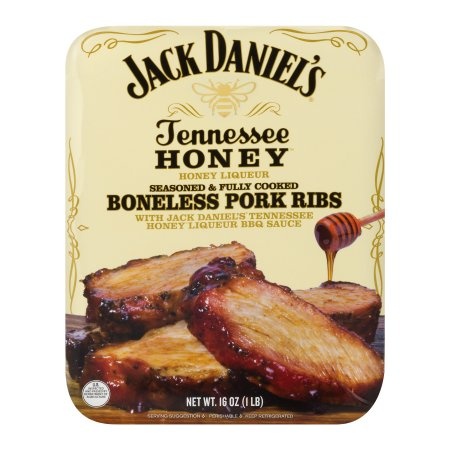 slide 1 of 1, Jack Daniel's Pork Rib Boneless BBQ Honey, 16 oz