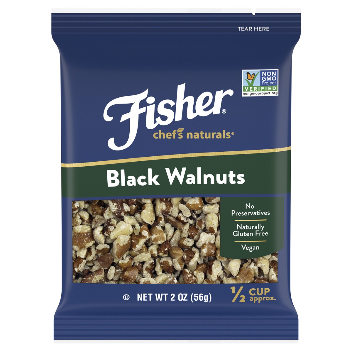 slide 1 of 10, Fisher Chef's Naturals Black Walnuts, 2 oz